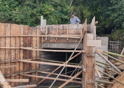 Una obra anhelada por años – Puente alcantarilla tipo cajón en la vía San Antonio.