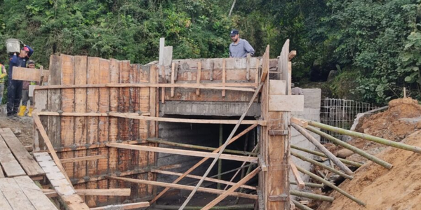 Una obra anhelada por años – Puente alcantarilla tipo cajón en la vía San Antonio.